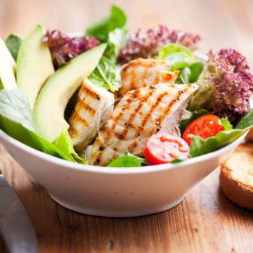 Chicken Salad with Tomatoes and Avocado